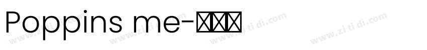 Poppins me字体转换